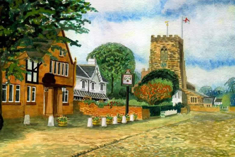 GRAPPENHALL painted by DAVID APPLEYARD