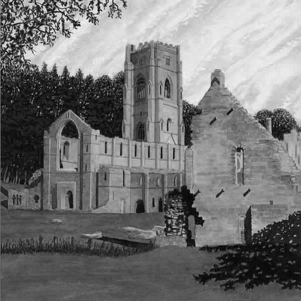FOUNTAINS ABBEY painted by DAVID APPLEYARD