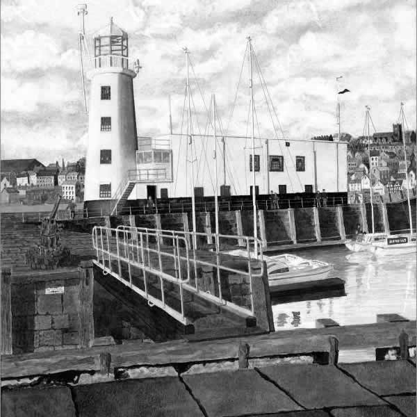 SCARBOROUGH LIGHTHOUSE painted by DAVID APPLEYARD