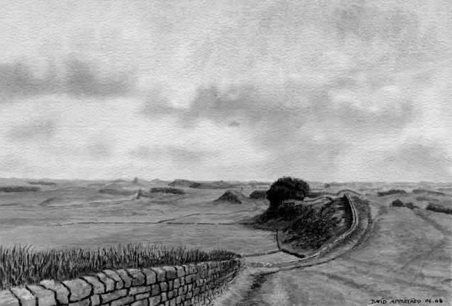 HADRIAN'S WALL painted by DAVID APPLEYARD