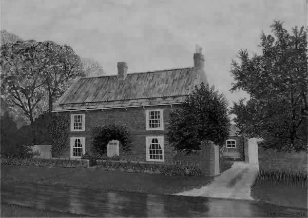 FARMHOUSE, GREEN HAMMERTON, YORK painted by DAVID APPLEYARD