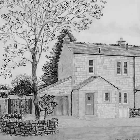 1 PANT LANE, AUSTWICK painted by DAVID APPLEYARD