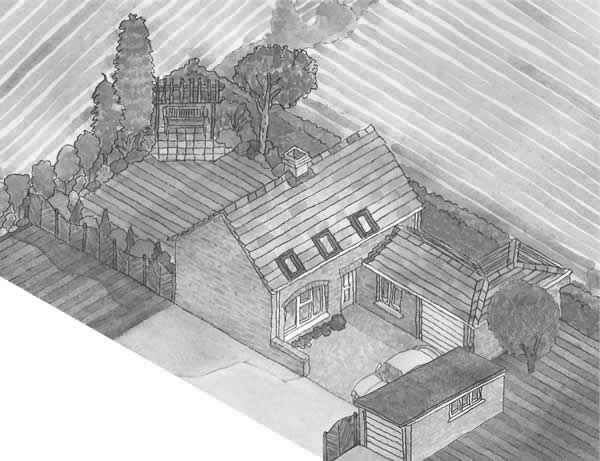 HOUSING DEVELOPMENT SOUTH AXONOMETRIC