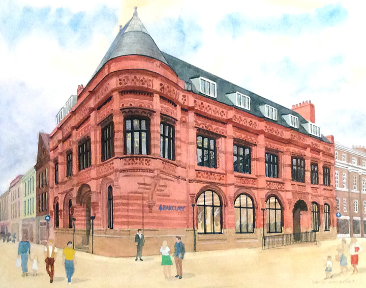 ONE OF YORK'S FINEST, BARCLAY'S BANK, PARLIAMENT STREET painted by DAVID APPLEYARD