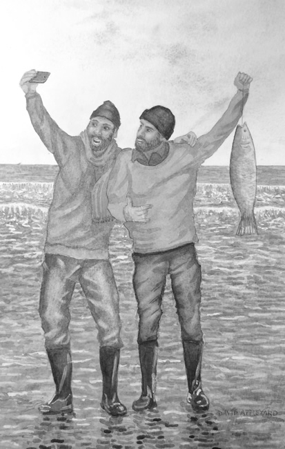 THE ONE THAT DID NOT GET AWAY painted by DAVID APPLEYARD