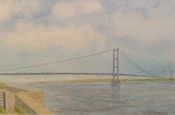 ONE OF YORKSHIRE'S FINEST - THE HUMBER BRIDGE painted by DAVID APPLEYARD