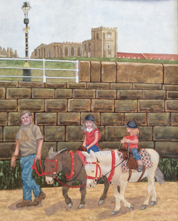 DONKEY RIDING, WHITBY painted by DAVID APPLEYARD