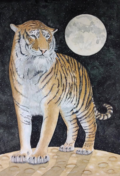 MOONTIGER painted by DAVID APPLEYARD